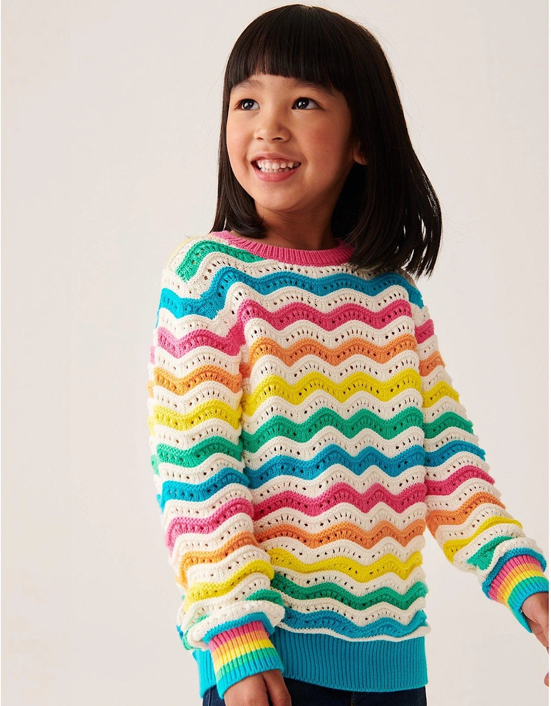 Knitted Wave Jumper - Multi, 6 of 5