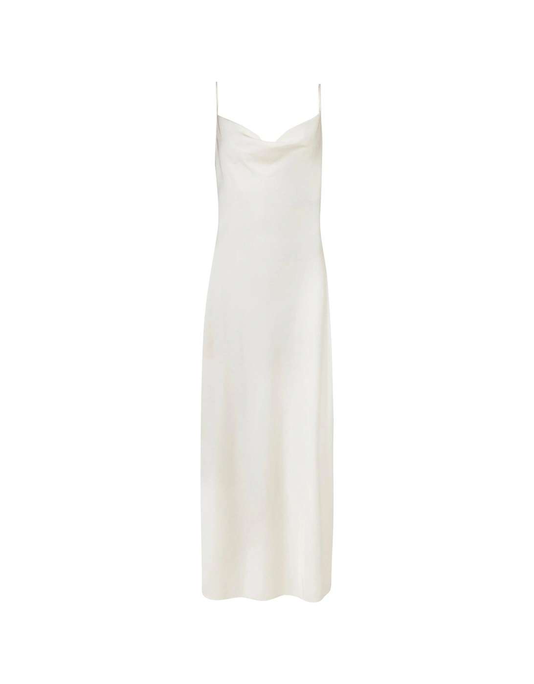 Hadley Cowl Neck Midi Slip Dress - White