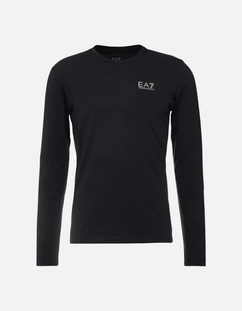 Cotton Black Long Sleeve T-Shirt