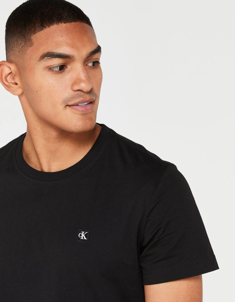 Embroidered Badge T-shirt - Black