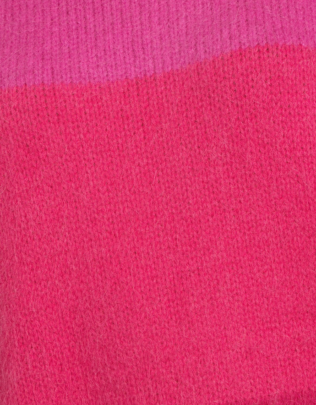 Maddison Stripe Jumper - Pink/Red