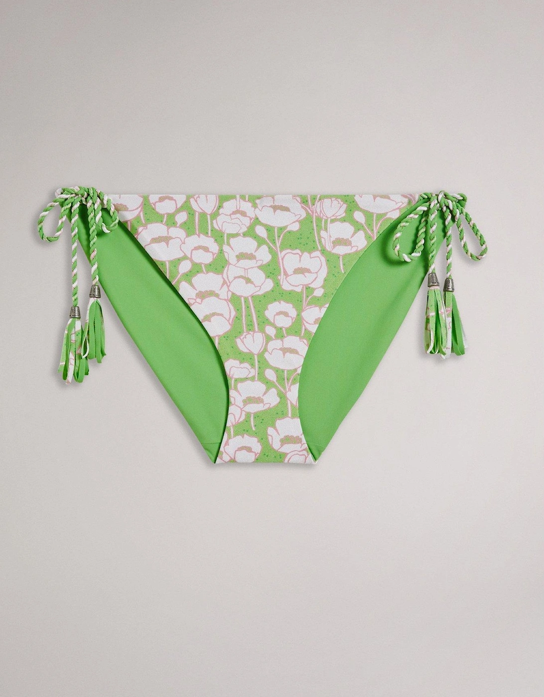 ROSIAHH Printed Tie Side Bikini Bottoms