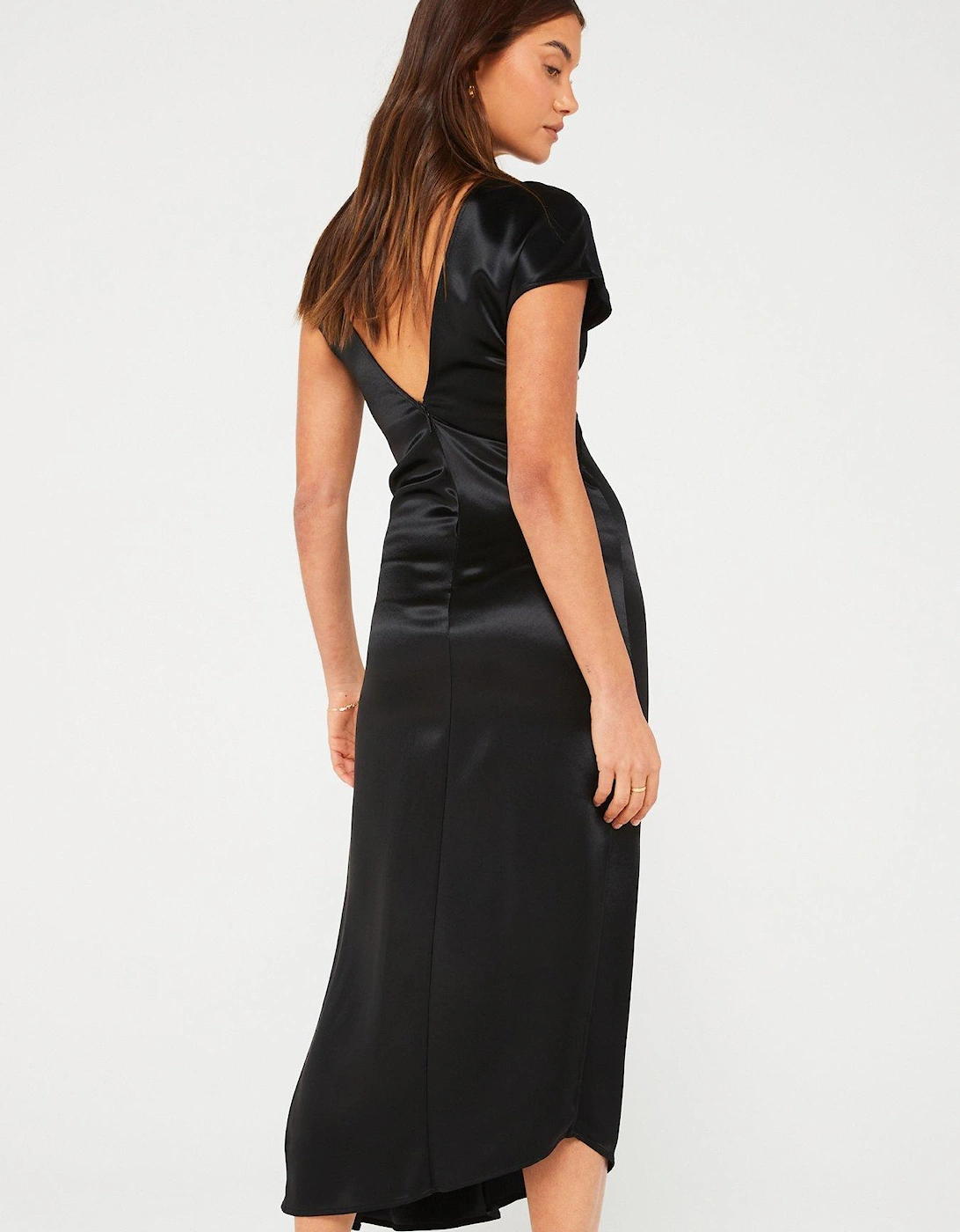 Naia Shine Midi Dress - Black