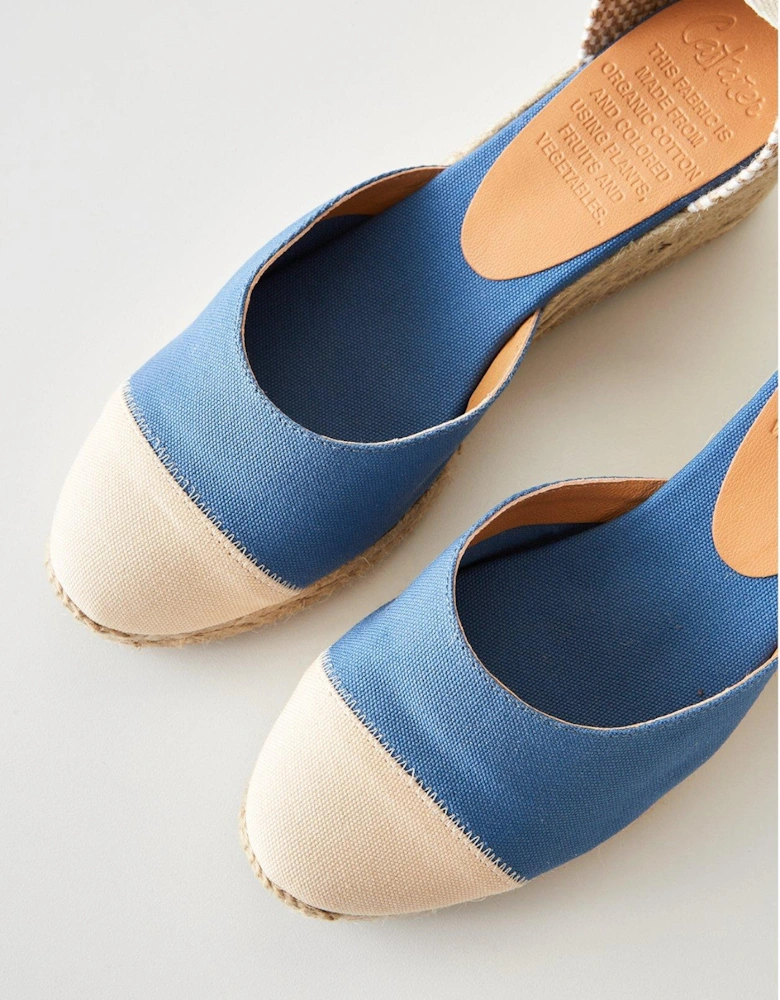 Carina 6 Wedged Espadrille Sandals - Blue