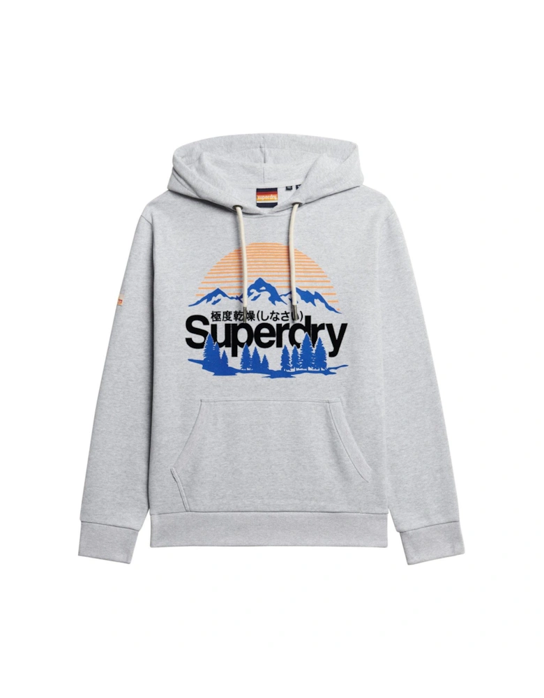 Great Outdoors Graphic Hoodie - Light Grey
