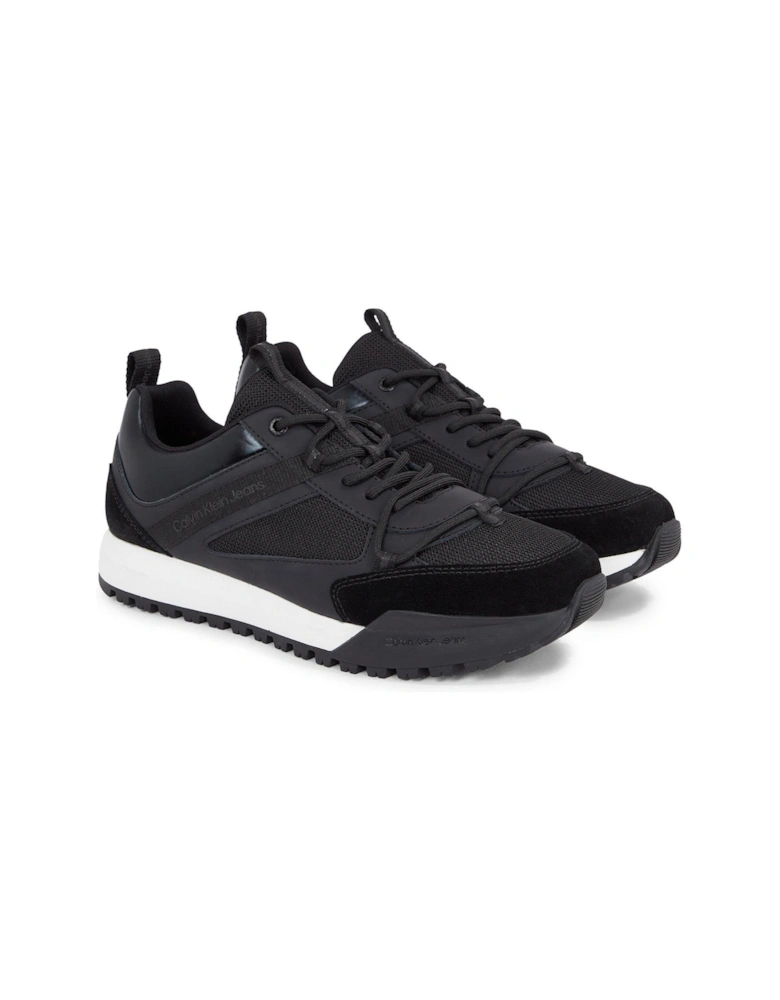 Toothy Runner Low Laceup Mix - Black/White