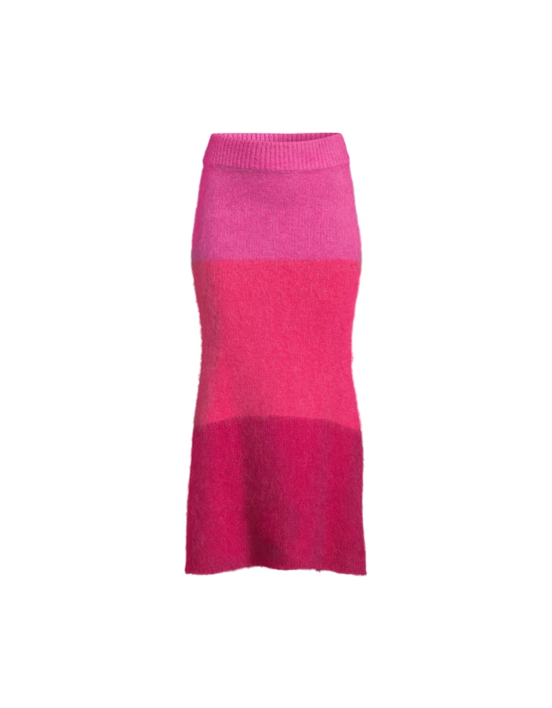Maddox Stripe Skirt - Pink/Red