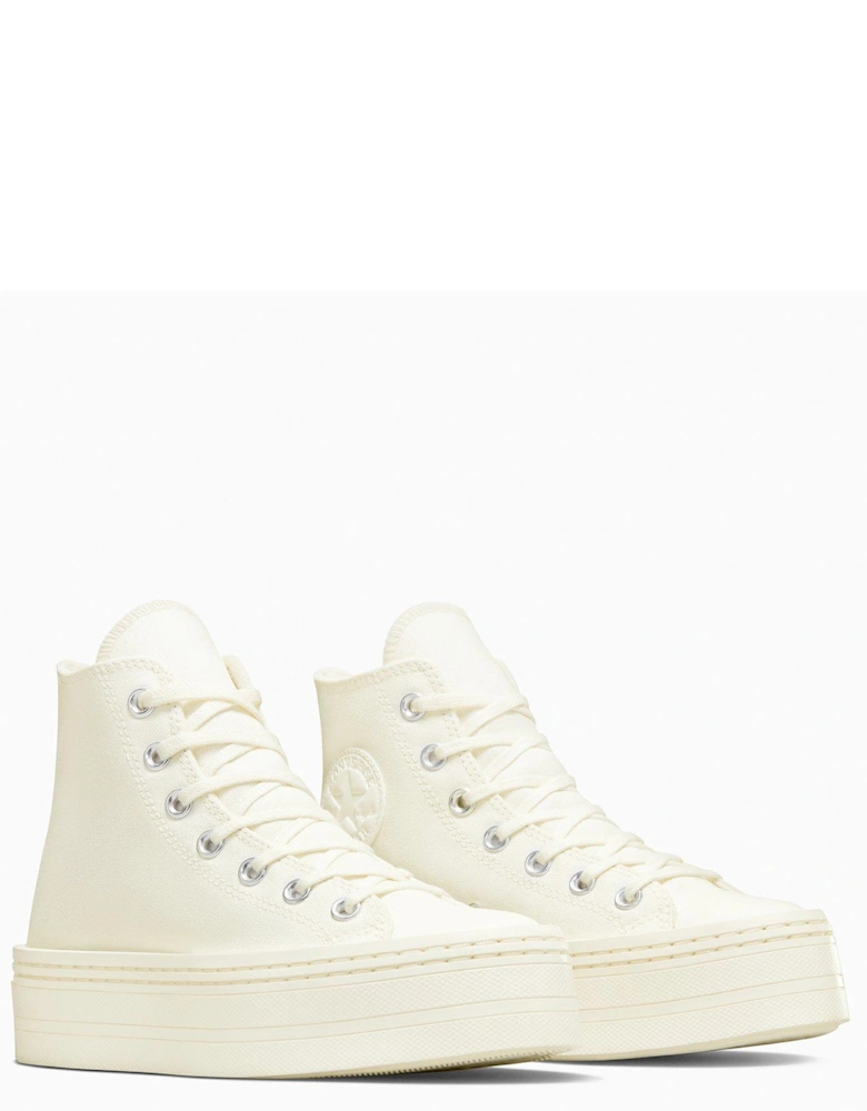 Womens Modern Lift Hi Top Trainers - Off White