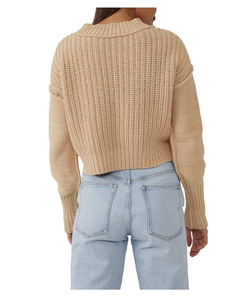 Bell Song Pullover Knit - Sandcastle