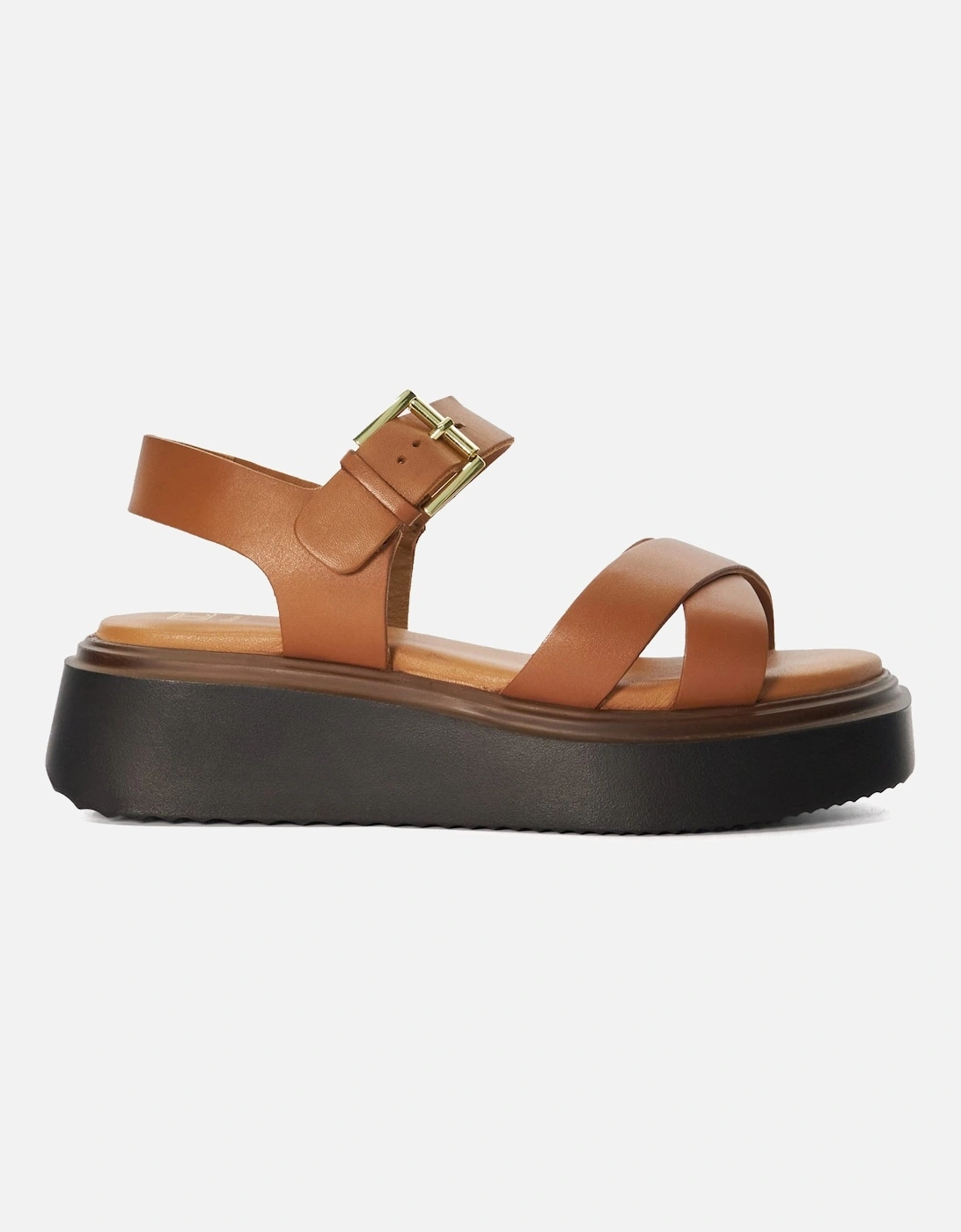 Ladies Lovett - Casual Leather Flatform Sandals