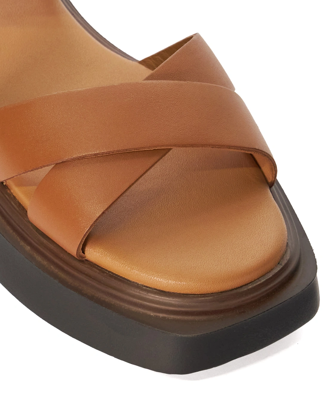 Ladies Lovett - Casual Leather Flatform Sandals