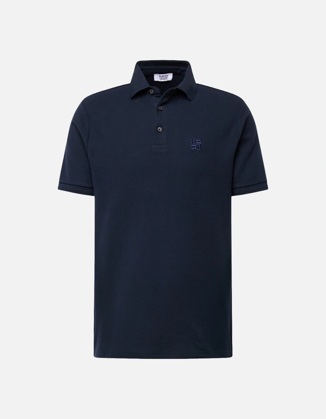 Brand Logo Navy Blue Polo Shirt, 2 of 1