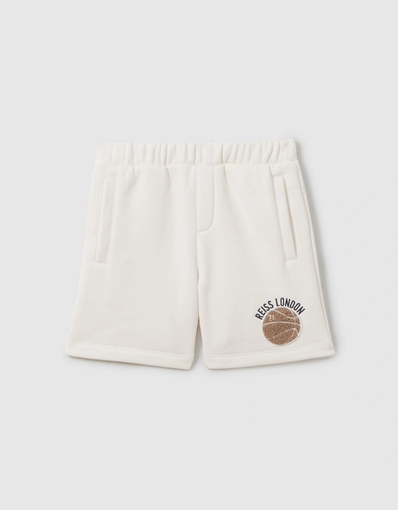 Relaxed Embroidered Basketball Shorts
