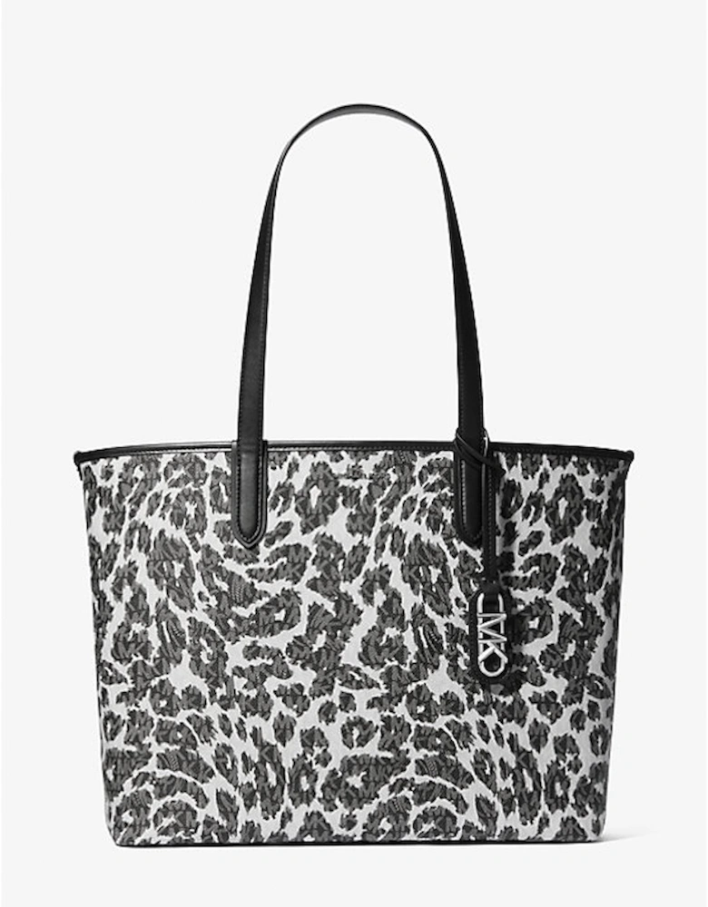 Eliza Extra-Large Leopard Logo Tote Bag