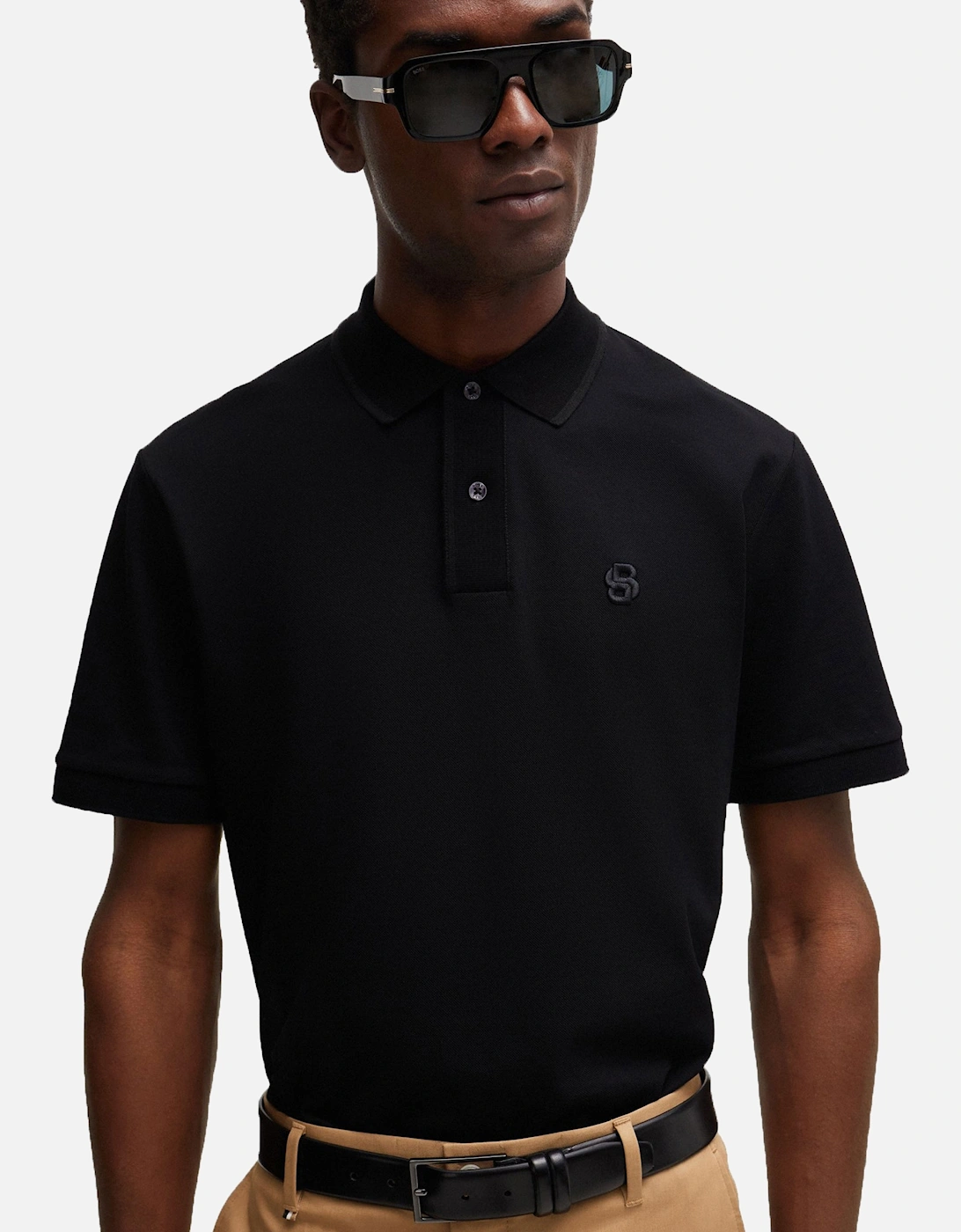 Boss Parlay 210 Polo Shirt Black