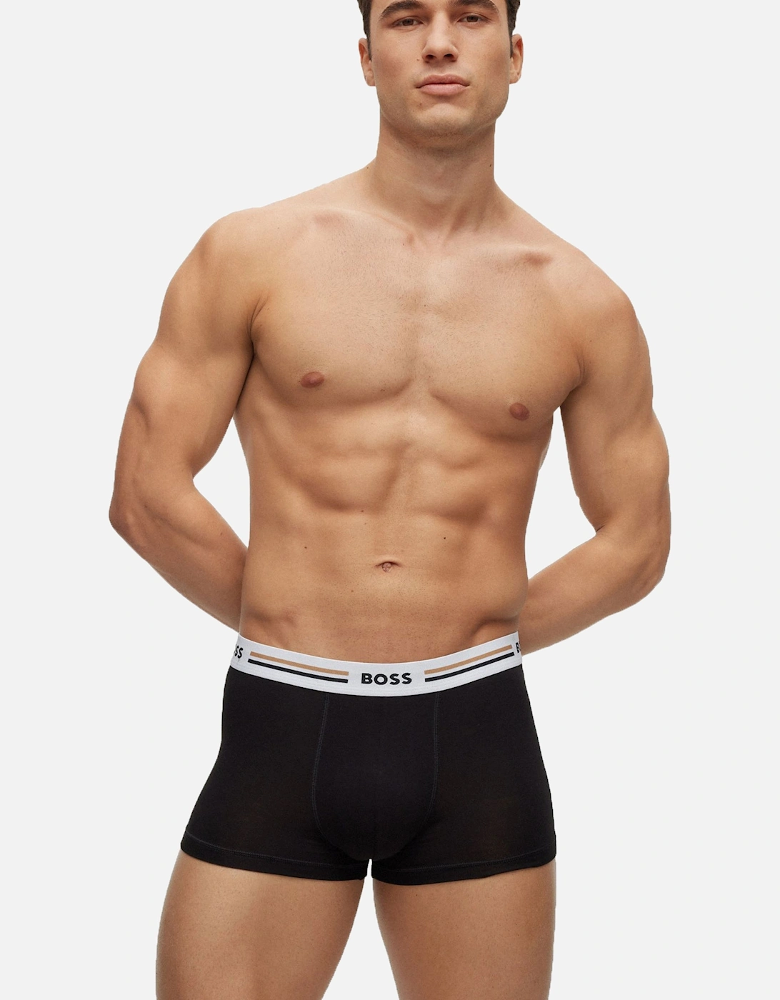 Boss Trunk 3p Revive Boxers Black