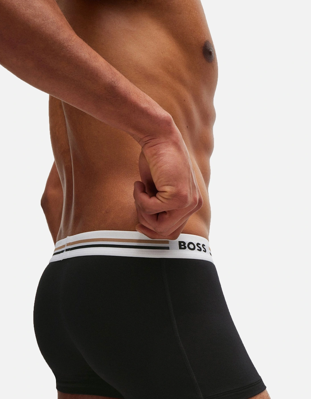 Boss Trunk 3p Revive Boxers Black