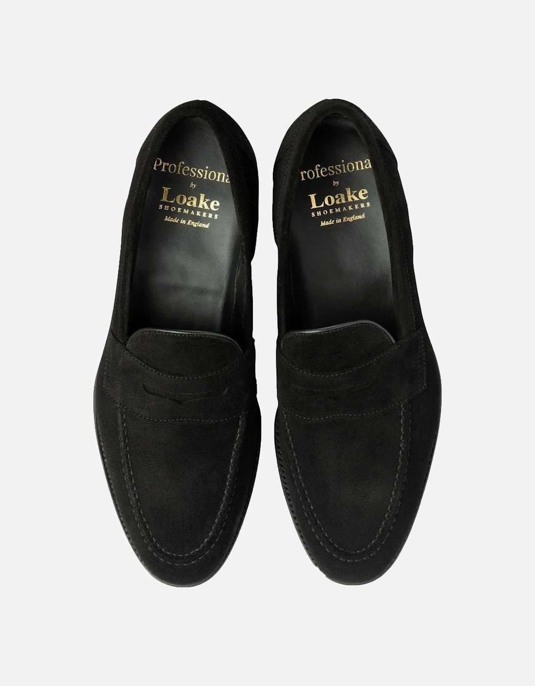 Imperial Suede Saddle Loafer Black