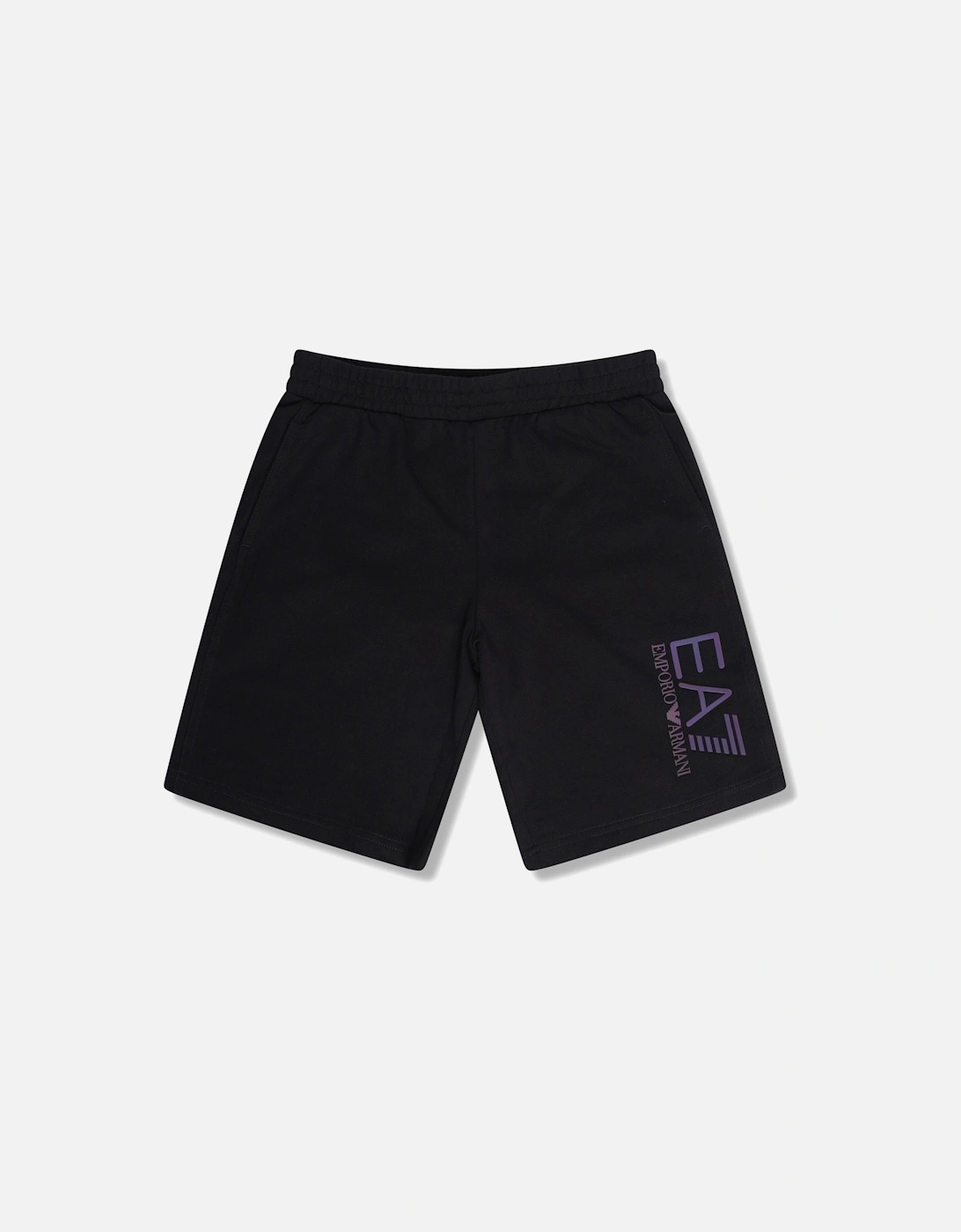 Youths Large Logo Jersey Shorts (Black), 3 of 2