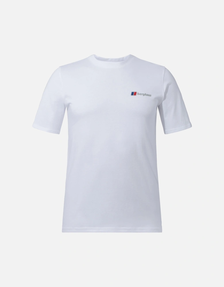 Mens Mountain Lineation T-Shirt (White)