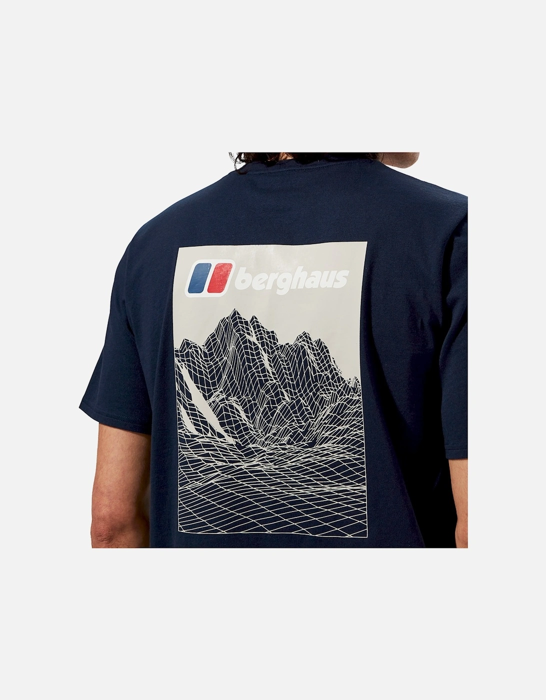 Mens Mountain Lineation T-Shirt (Navy)