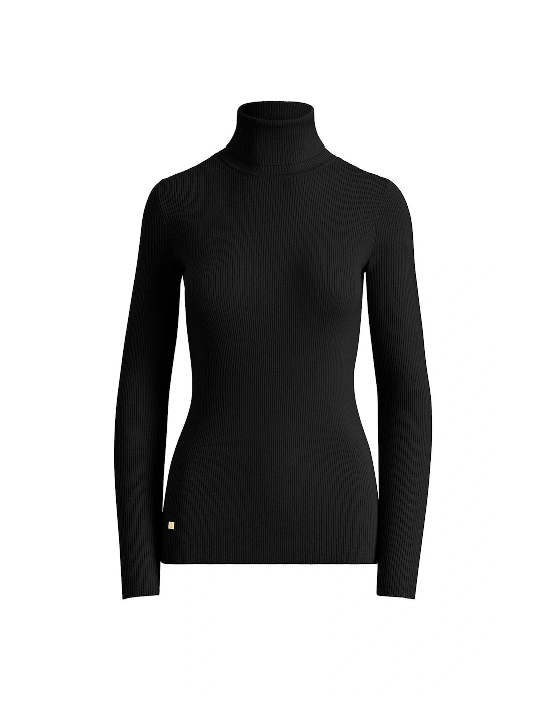 Amanda-long Sleeve-sweater - Polo Black