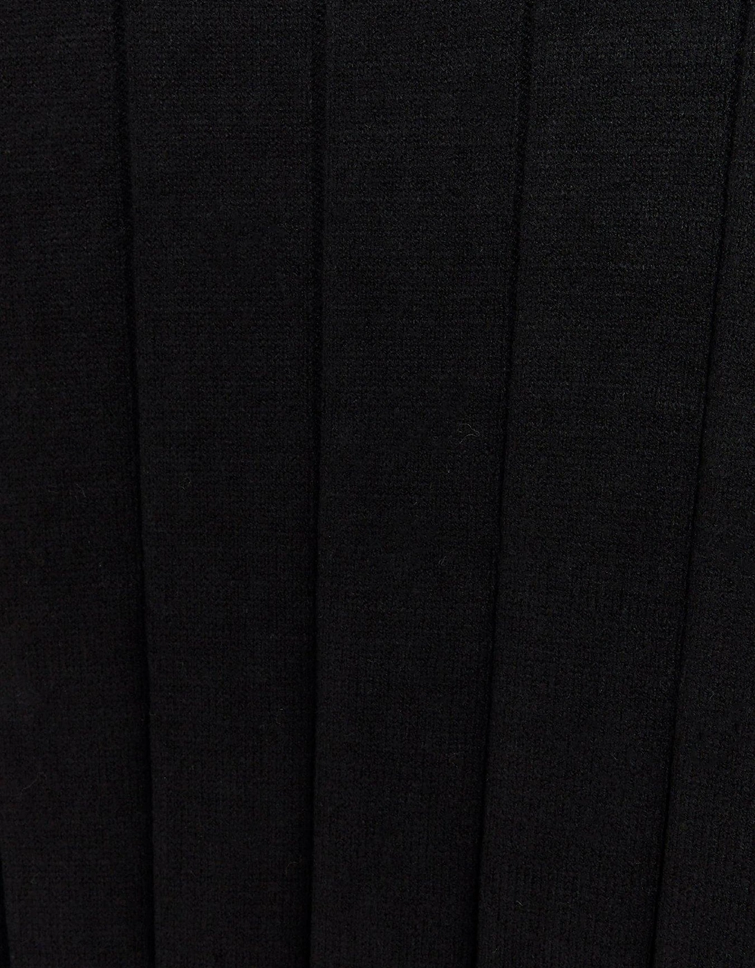 Maxi High Neck Knit Dress - Black