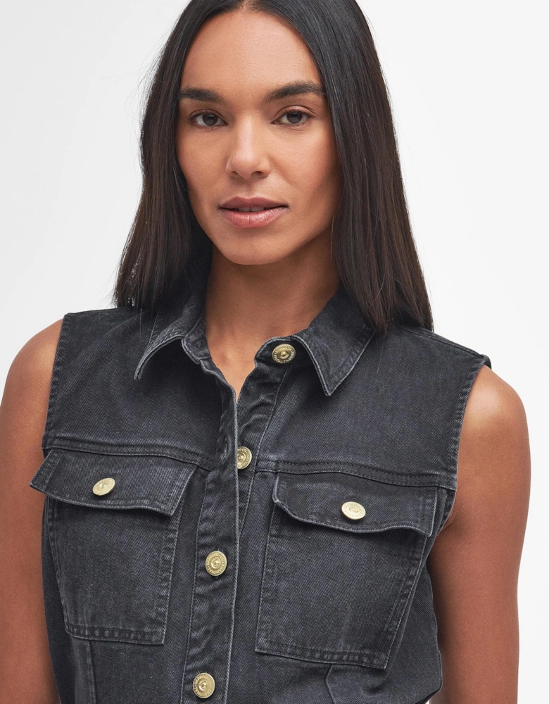 Tamsin Womens Denim Mini Dress