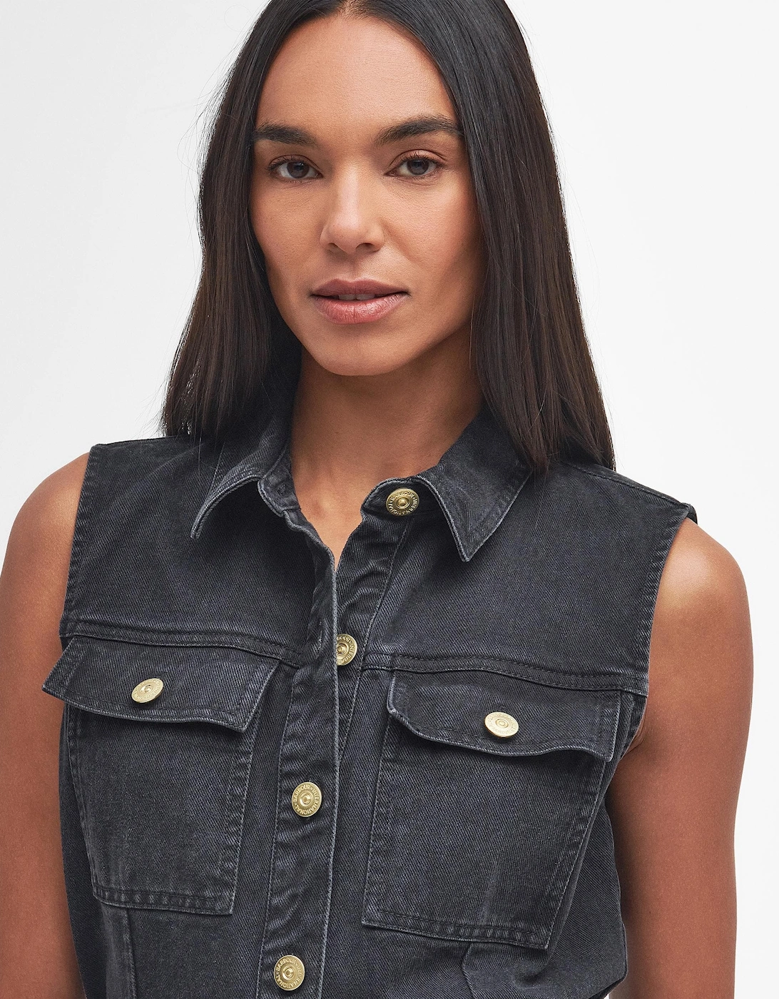 Tamsin Womens Denim Mini Dress