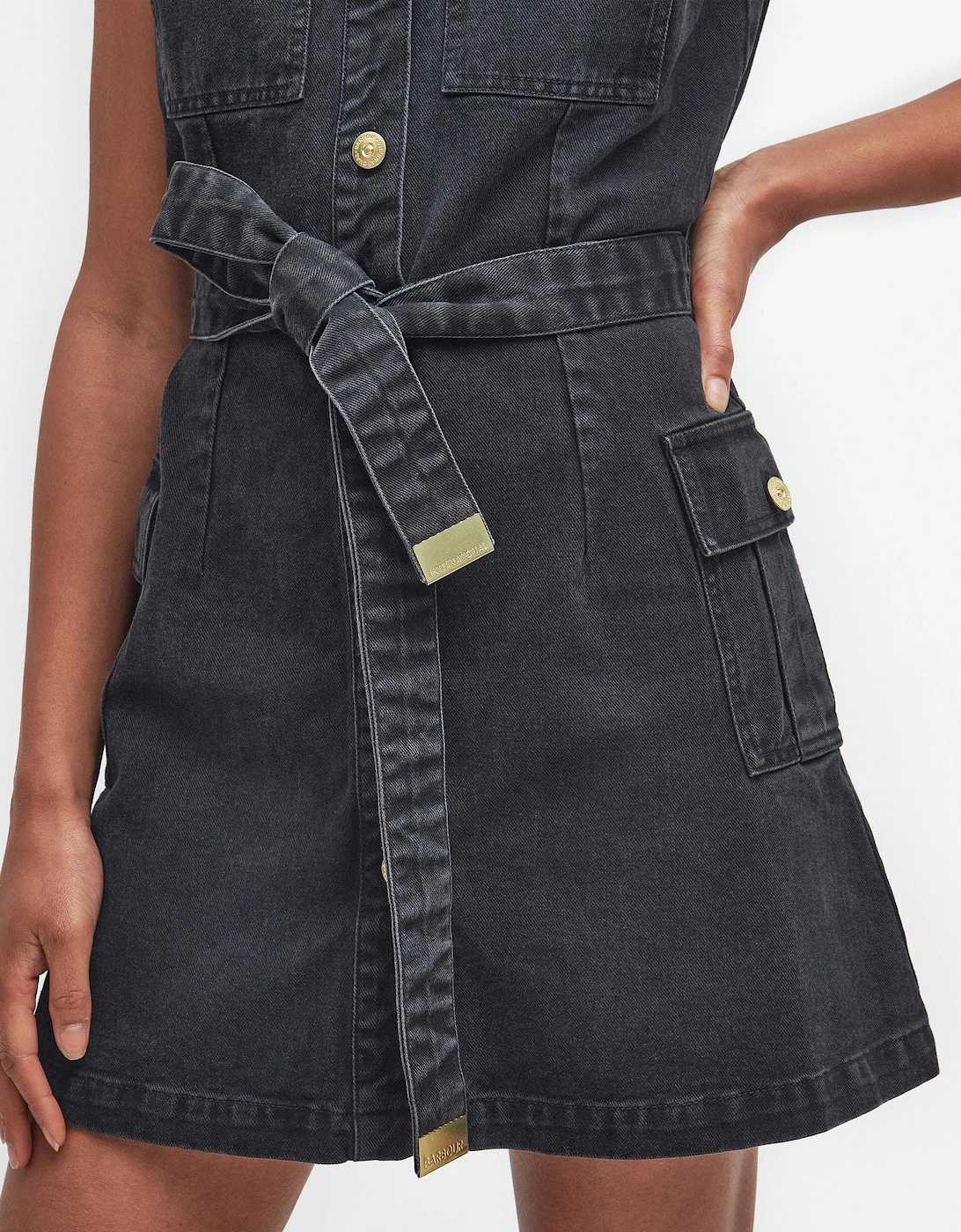 Tamsin Womens Denim Mini Dress