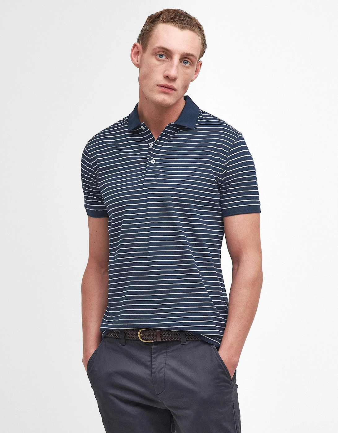 Westgate Mens Striped Polo Shirt, 8 of 7