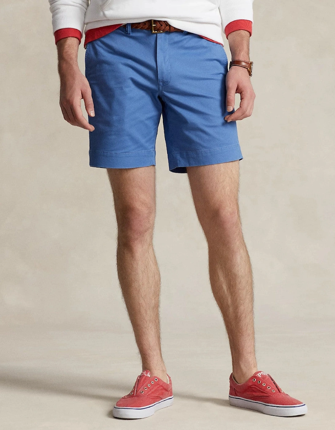 Stretch Twill Shorts 045 Nimes Blue