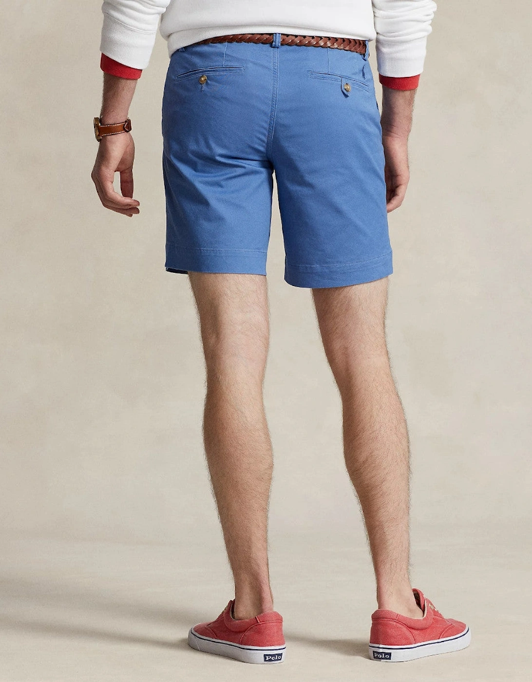 Stretch Twill Shorts 045 Nimes Blue