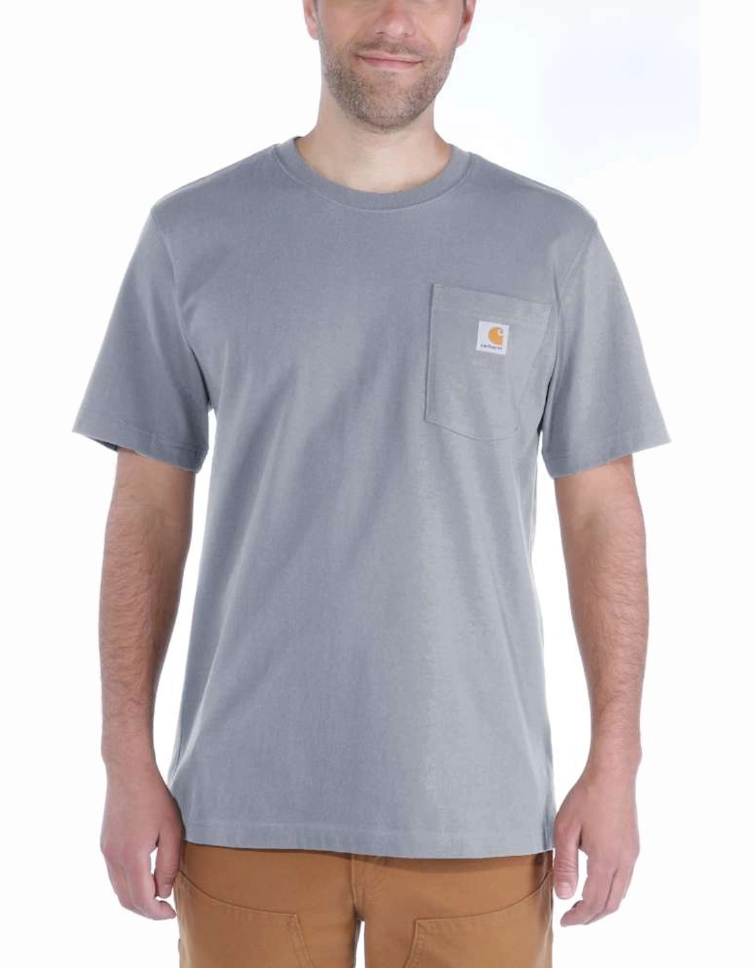Carhartt Mens Work Pocket Short Sleeve Cotton T Shirt Tee, 3 of 2