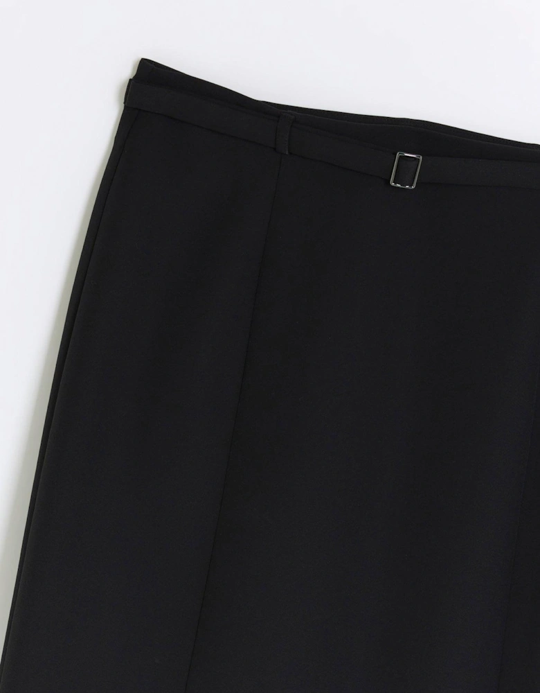 A Line Maxi Pencil Skirt - Black