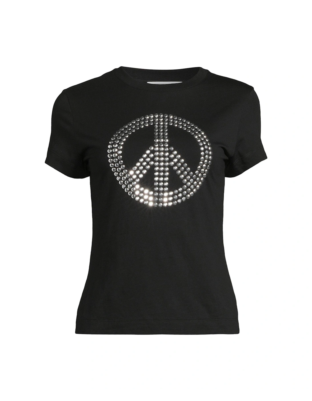 Sparkly Peace Logo T-shirt - Black
