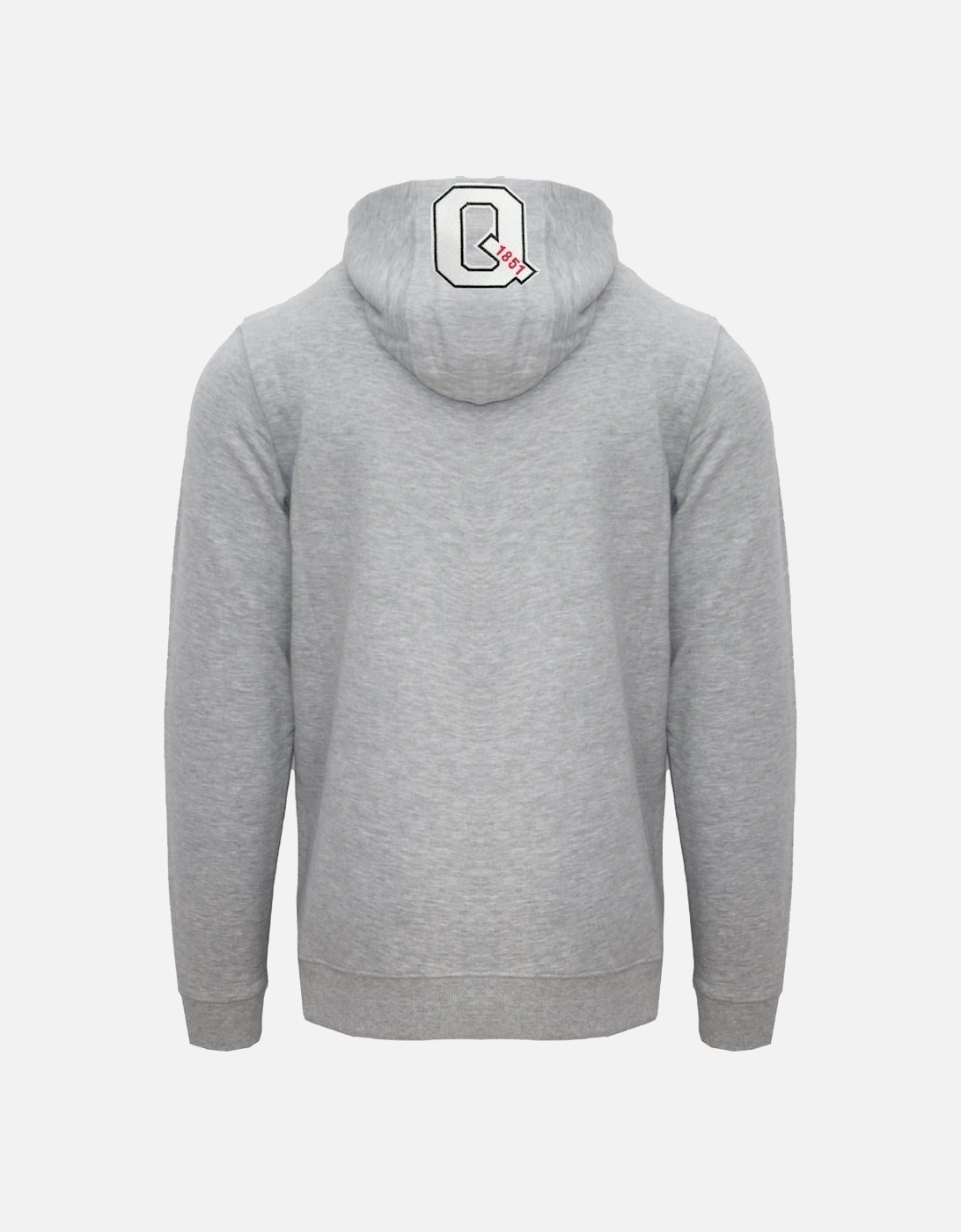 Classic Large A Logo Grey Zip-Up Hoodie