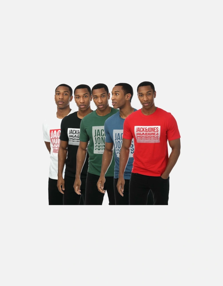 Mens Flint 5 Pack Crew T-Shirts