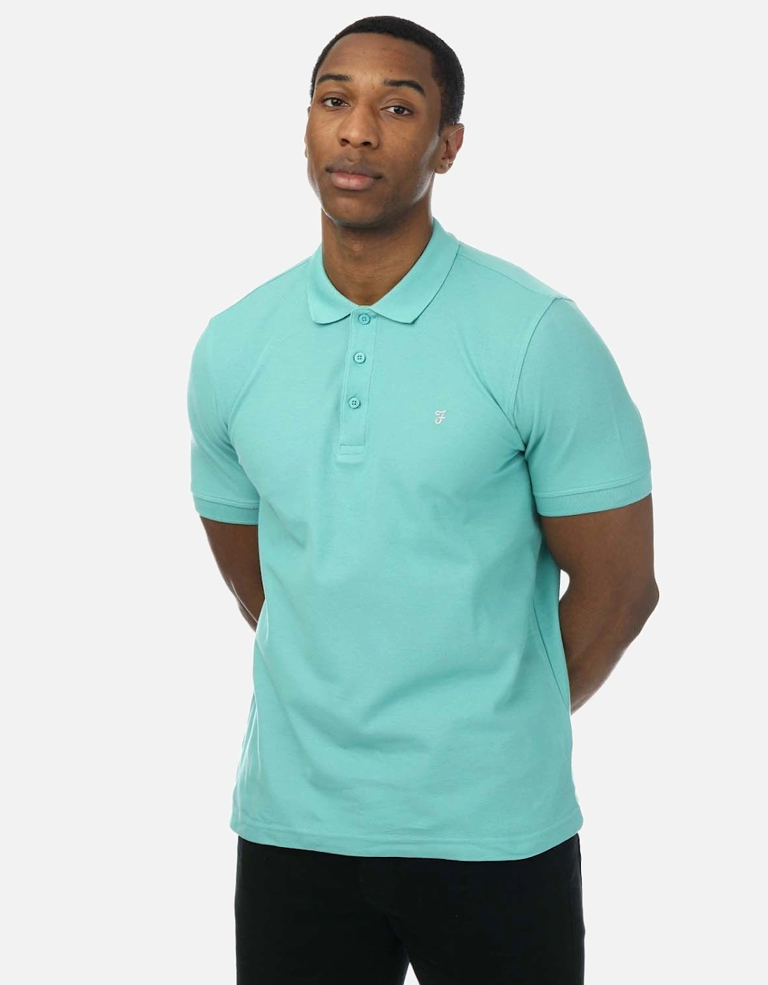 Mens Cove Organic Modern Fit Polo Shirt, 5 of 4