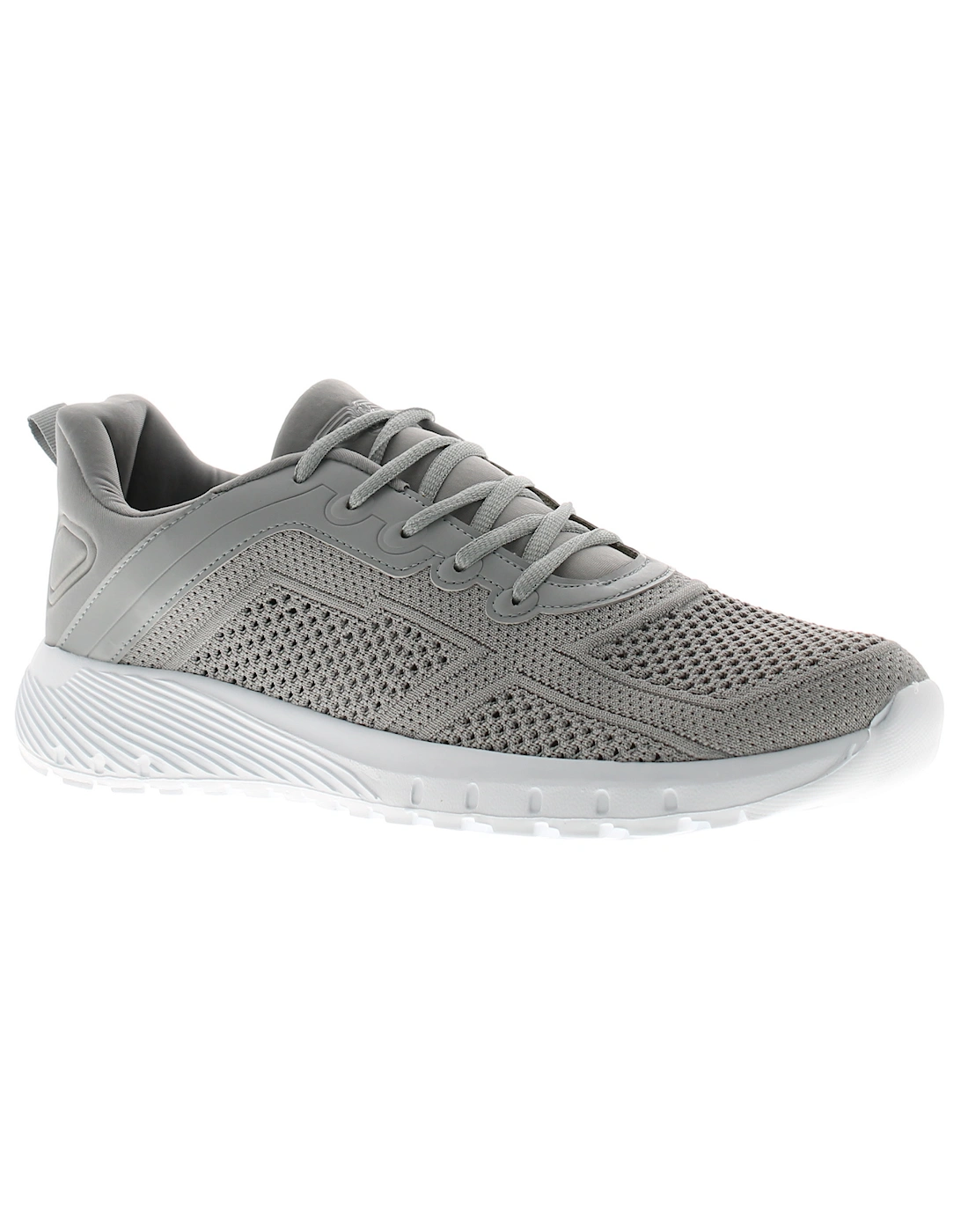 Mens Trainers Lace Up Rivers Lightweight Mesh Upper Grey UK Size, 6 of 5