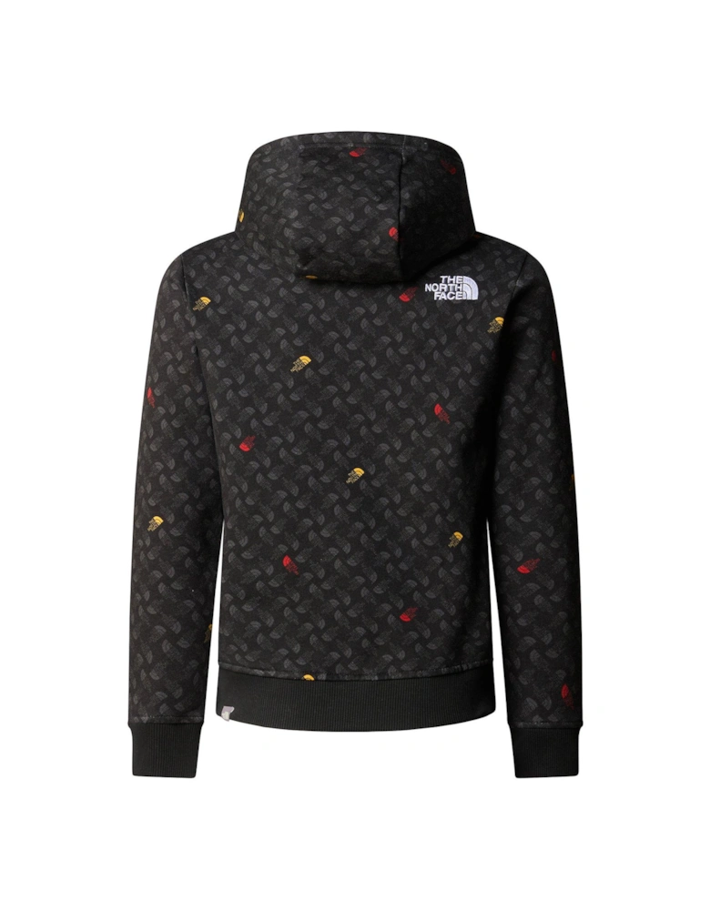 Boys Drew Peak Light Pullover Hoodie Print - Black Multi