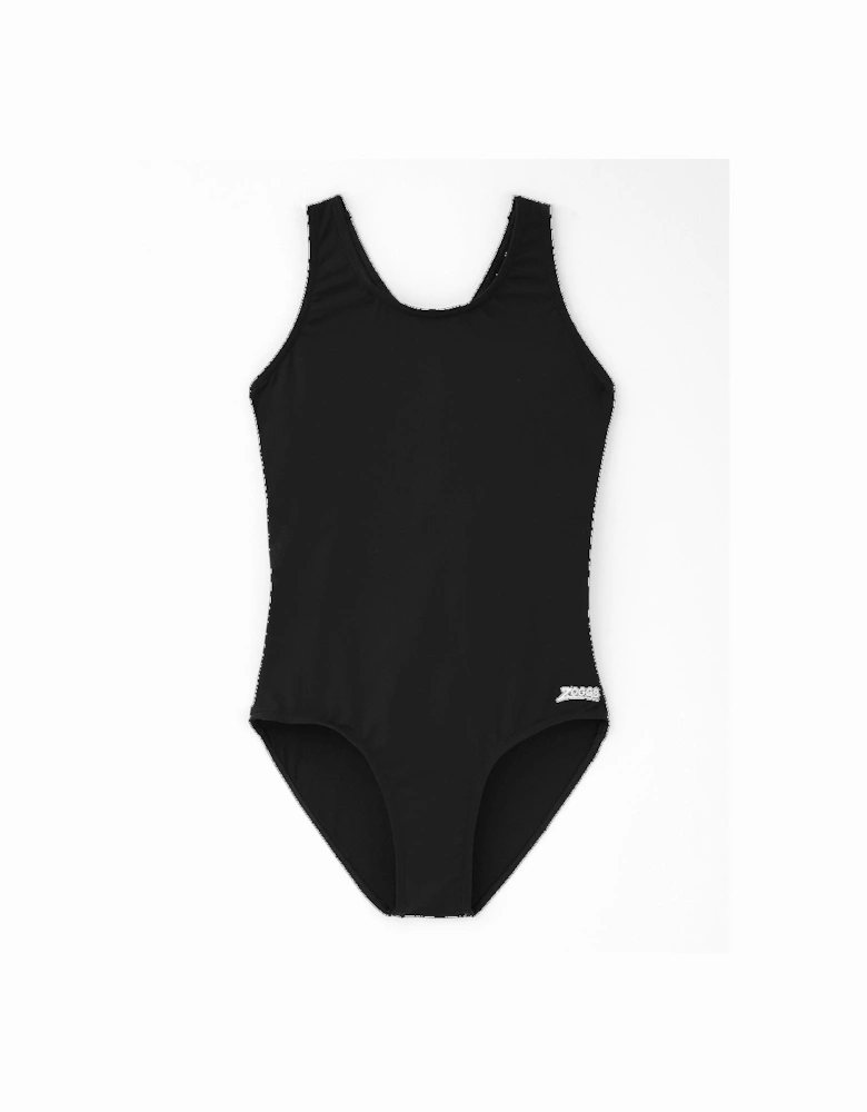 Cottesloe Sportsback Girls Swimsuit-black