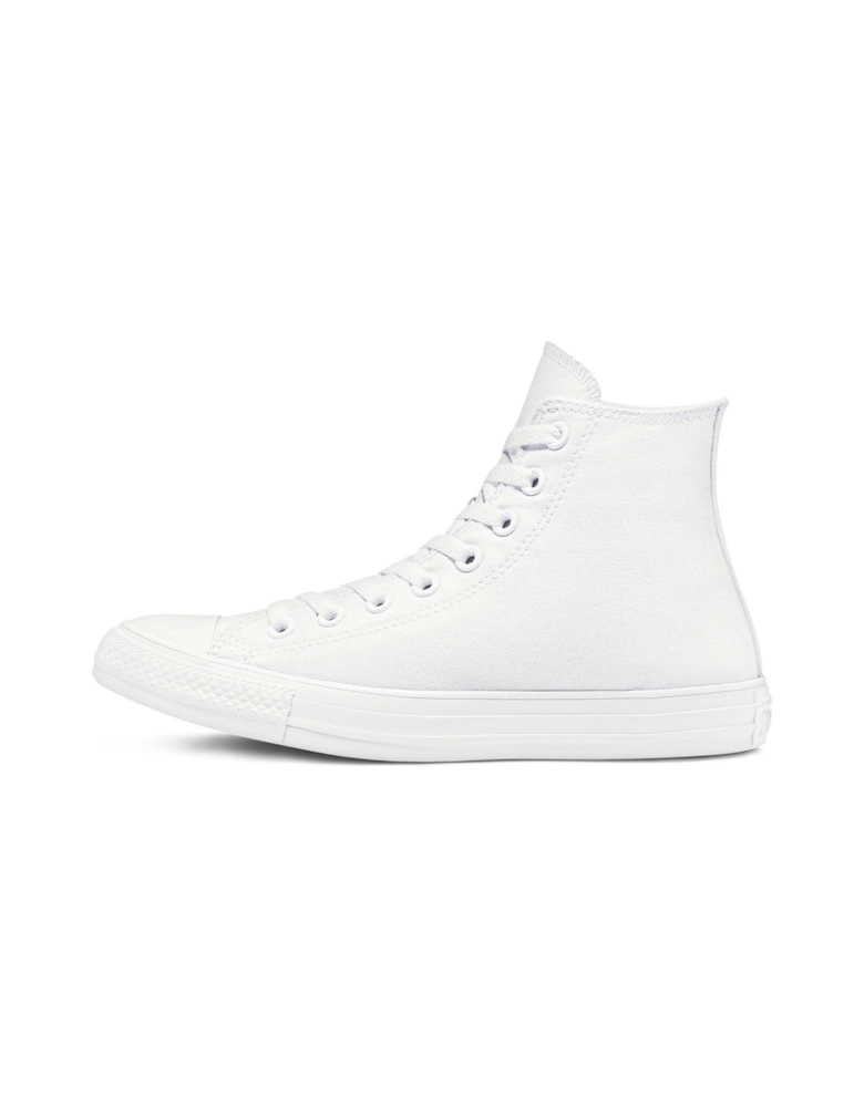 Unisex Canvas Hi Top Trainers - White