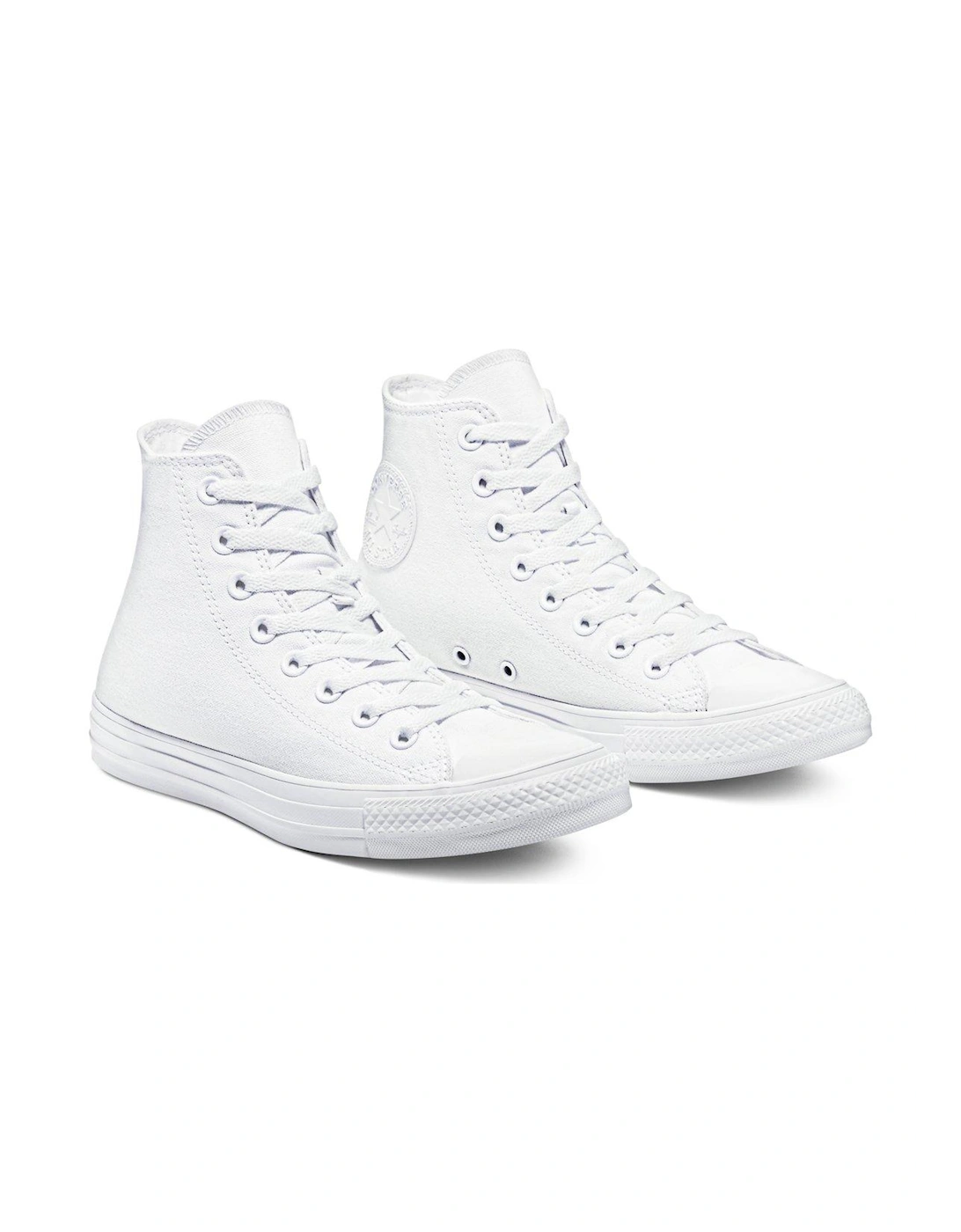 Unisex Canvas Hi Top Trainers - White