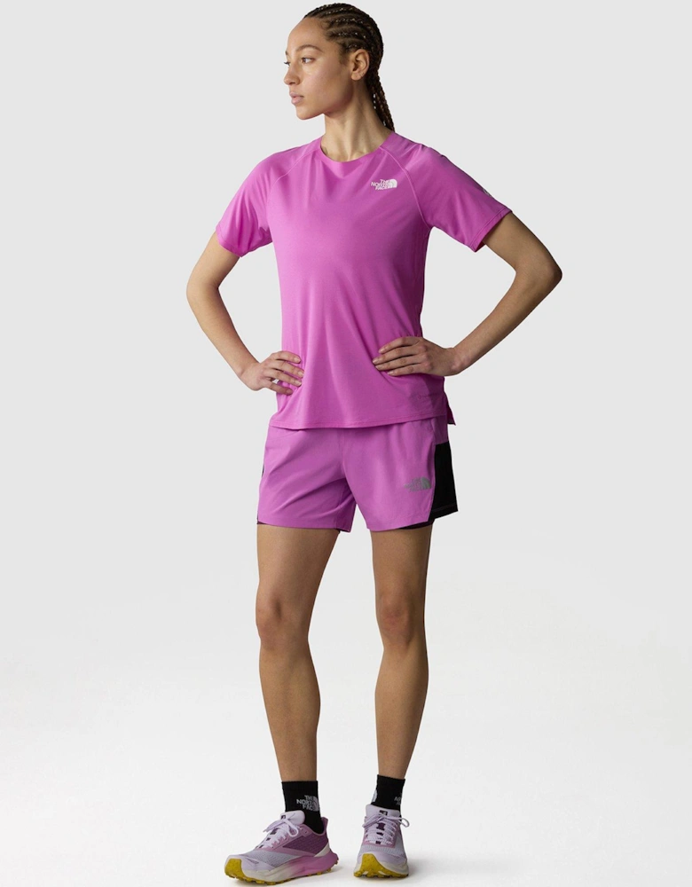 Womens 2 In 1 Shorts - Purple