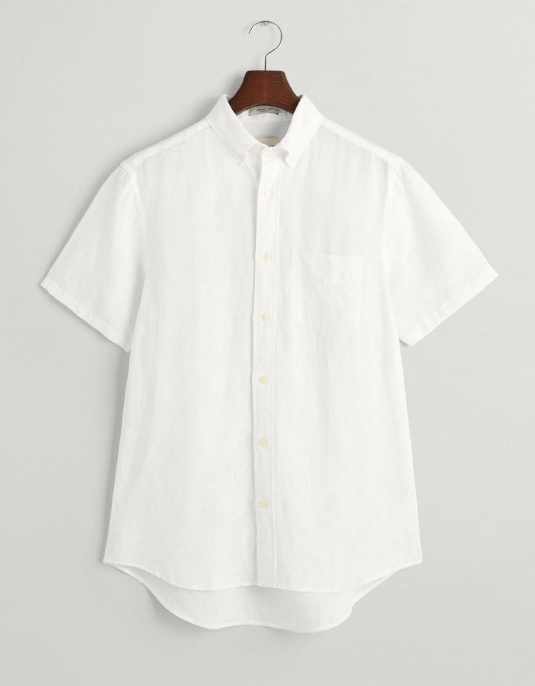 Mens Regular Linen Short Sleeve Shirt, 2 of 1