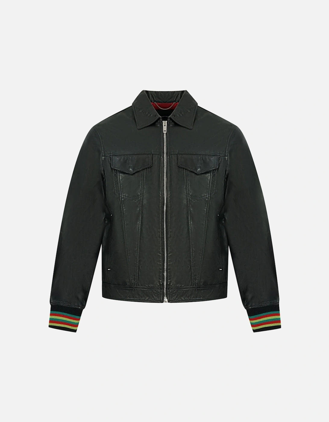 L-Light Black Leather Jacket, 3 of 2