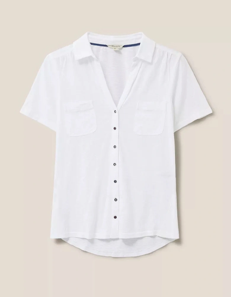 Women's Penny Pocket Jersey  Shirt Brilliant White