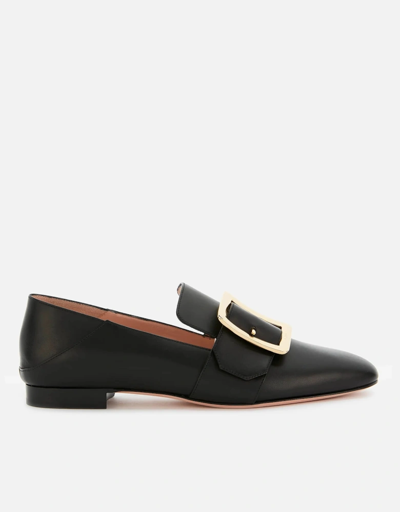 Women's Janelle Leather Loafers - Black - - Home - Women's Janelle Leather Loafers - Black