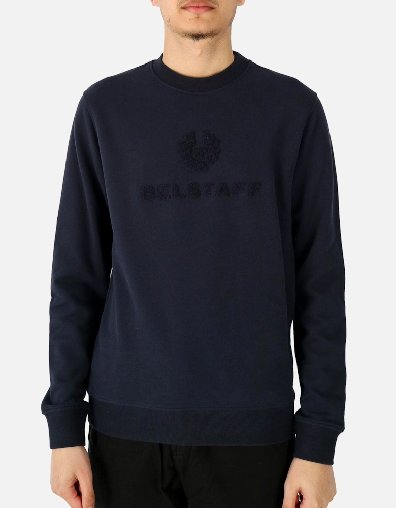 Varsity Logo Navy Sweatshirt